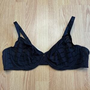 Savage X Fenty Flocked Logo Demi Bra, 42C